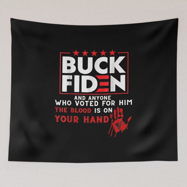 Item preview, American Buck Fiden Blood Is&nbsp;On&nbsp;Your Hands-Vintage Handprint designed and sold by Nilsolander.
