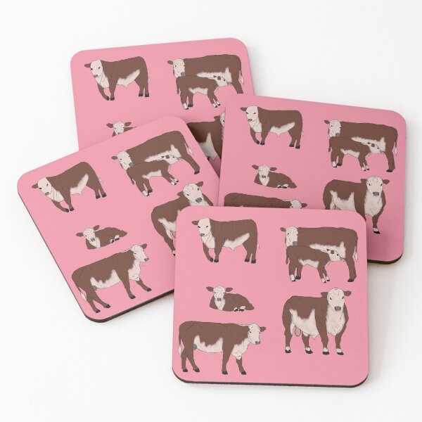 Item preview, Hereford Cattle Pattern Pink designed and sold by Ashley Gagnon.