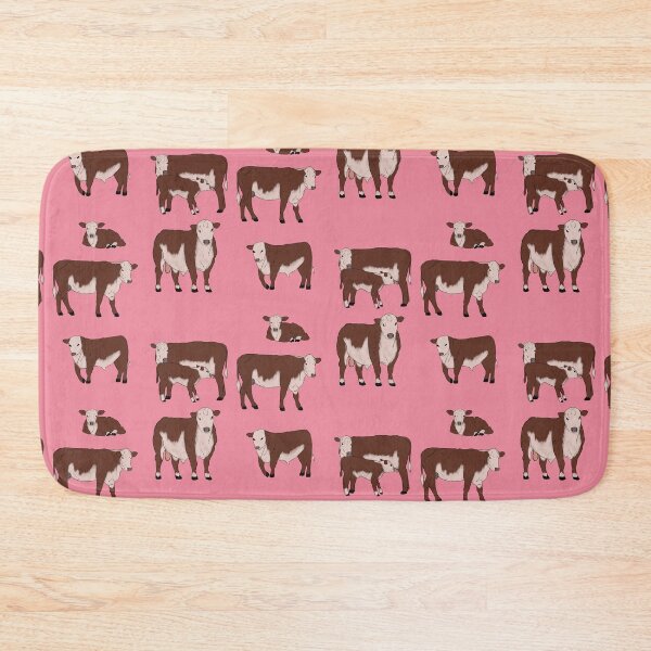 Item preview, Hereford Cattle Pattern Pink designed and sold by Ashley Gagnon.
