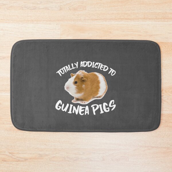 Item preview, Totally Addicted To Guinea Pigs -funny cavy design in white text designed and sold by katiekendall.