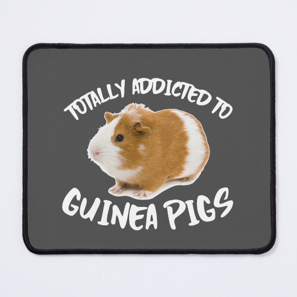 Item preview, Totally Addicted To Guinea Pigs -funny cavy design in white text designed and sold by katiekendall.