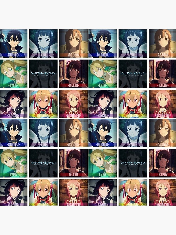 Sword Art Online (SAO), Render, assorted anime characters transparent  background PNG clipart | HiClipart