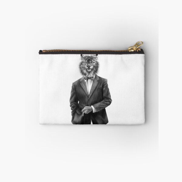 Item preview, Dapper and Elegant Lynx Cat Wearing a Pin Striped Suit and Bow Tie designed and sold by Tyler Rosso.
