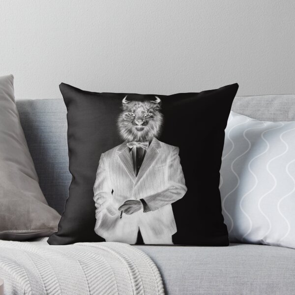 Item preview, Dapper and Elegant Lynx Cat Wearing a Pin Striped Suit and Bow Tie designed and sold by Tyler Rosso.