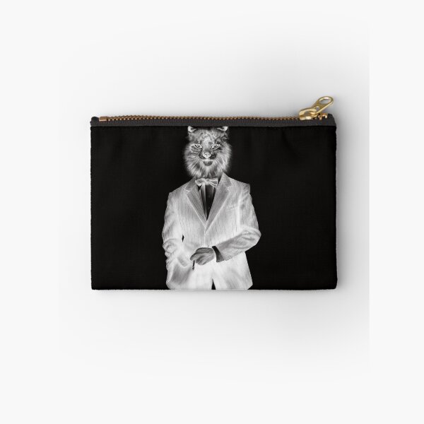 Item preview, Dapper and Elegant Lynx Cat Wearing a Pin Striped Suit and Bow Tie designed and sold by Tyler Rosso.