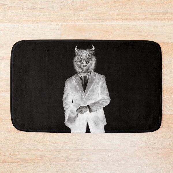 Item preview, Dapper and Elegant Lynx Cat Wearing a Pin Striped Suit and Bow Tie designed and sold by Tyler Rosso.