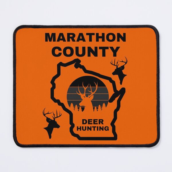 Item preview, Wisconsin Deer Hunter Marathon County designed and sold by WoodburyLake.