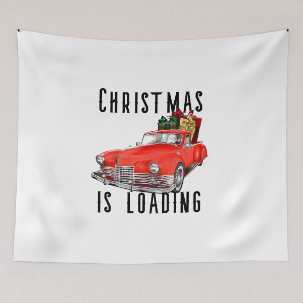 Item preview, Christmas is Loading Red Oldtimer designed and sold by DiensDesign.