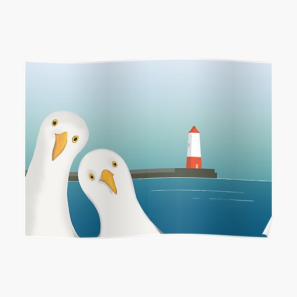 A seagull's Welcome Poster