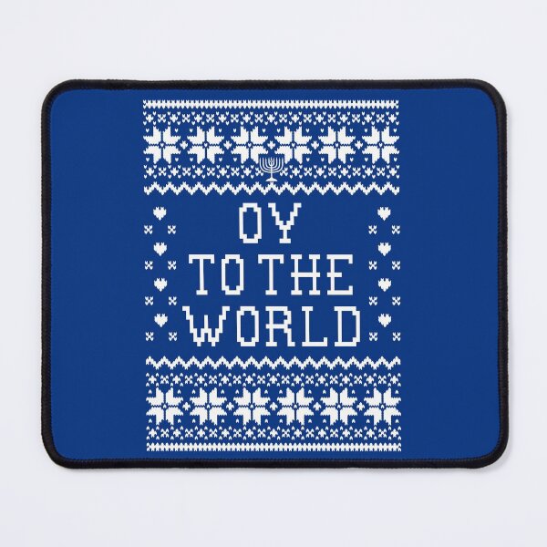 Item preview, Oy To The World - Ugly Hanukkah Sweater Design designed and sold by Christmas-Tees.