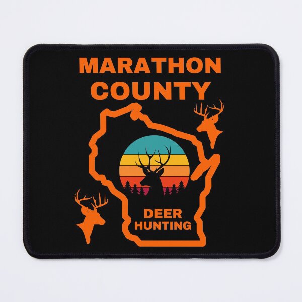 Item preview, Wisconsin Deer Hunter Marathon County designed and sold by WoodburyLake.