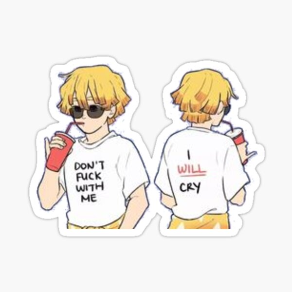 attention a lui Sticker