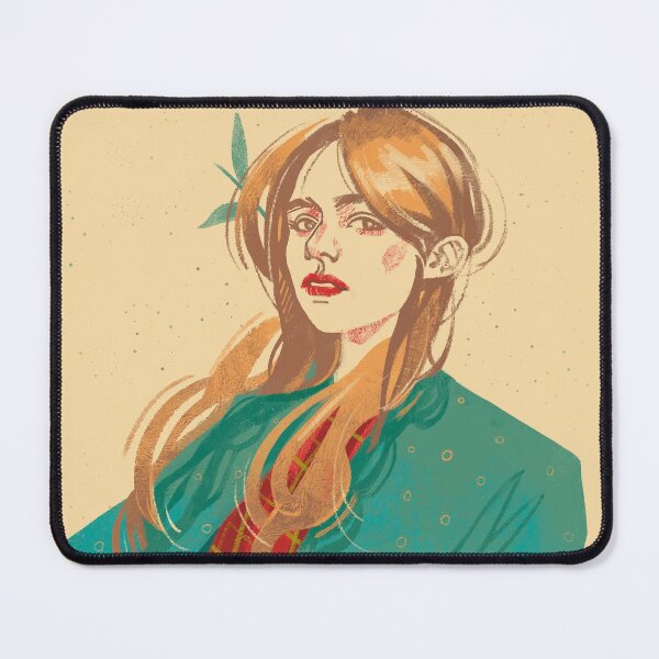 Item preview, soft girl in blue coat design designed and sold by miradmila.