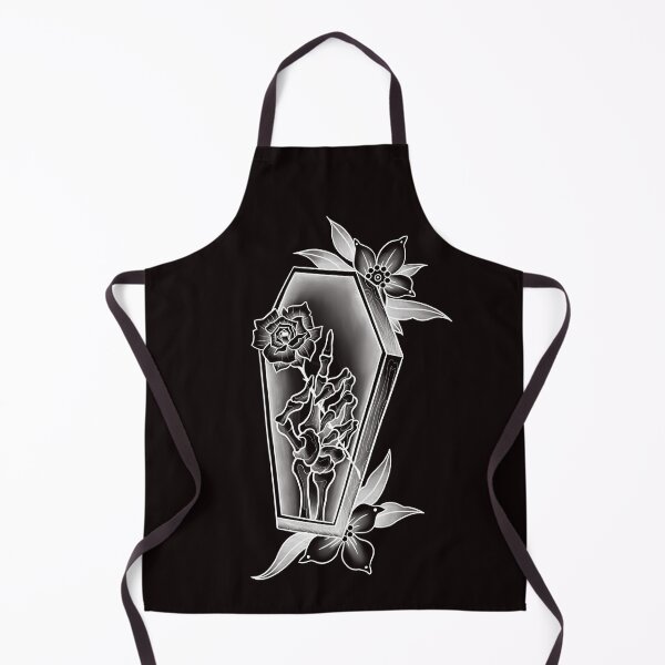 Item preview, Skeleton Hand Holding a Rose in a Coffin Tattoo Design designed and sold by Tyler Rosso.