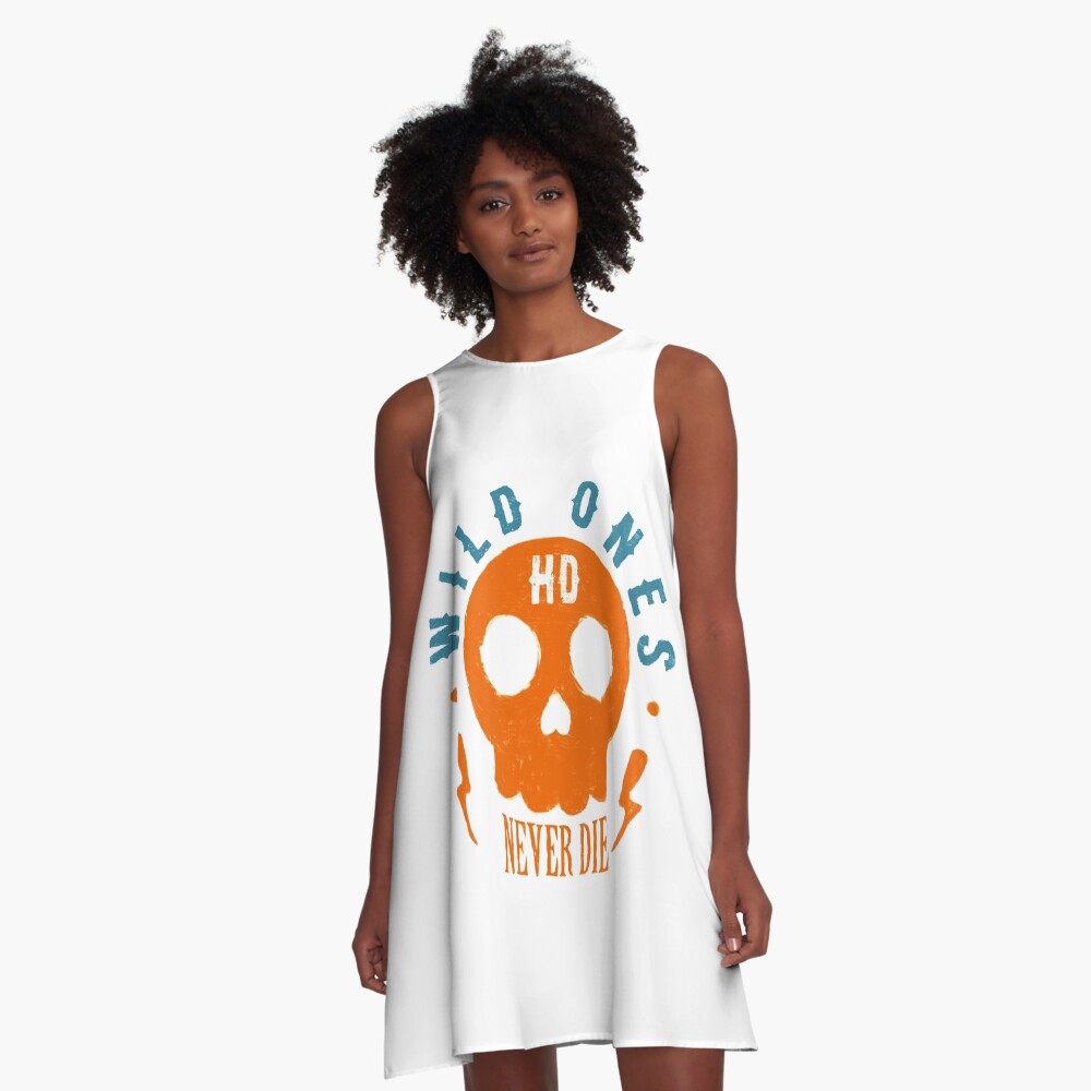Wild Ones Never Die A-Linien Kleid