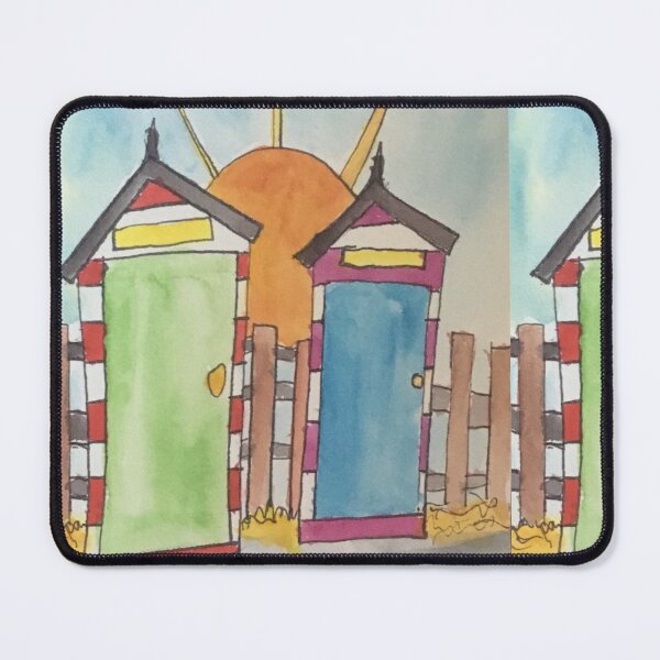 Item preview, Beach huts designed and sold by ArtistRebeccaLS.