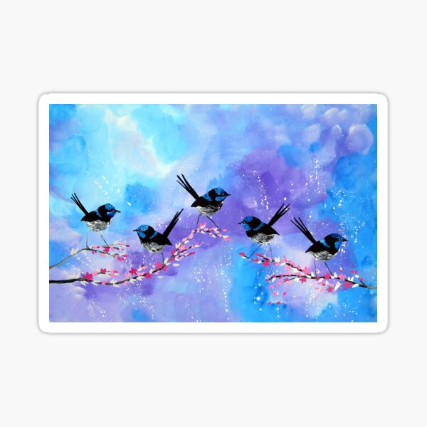 Item preview, Happy Birds and Pastel Colours designed and sold by cathyjacobs.