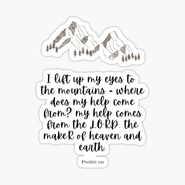 Item preview, Psalm 121:1-2 I lift up my eyes to the mountains designed and sold by ThaArtHub.