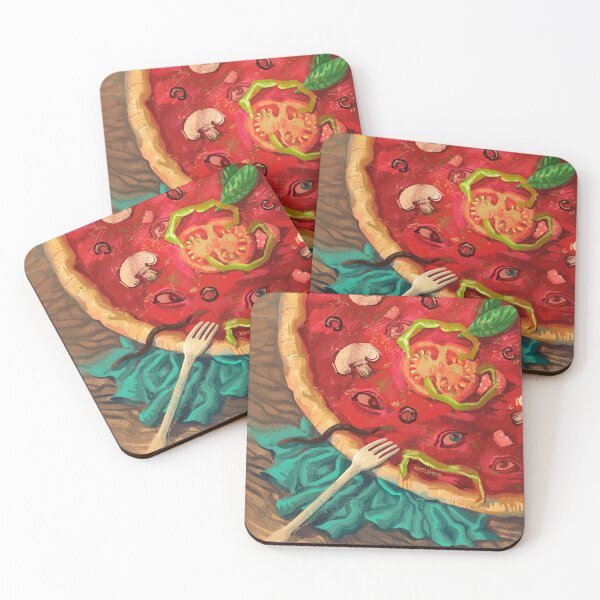 Item preview, italian monster pizza with eyes designed and sold by miradmila.