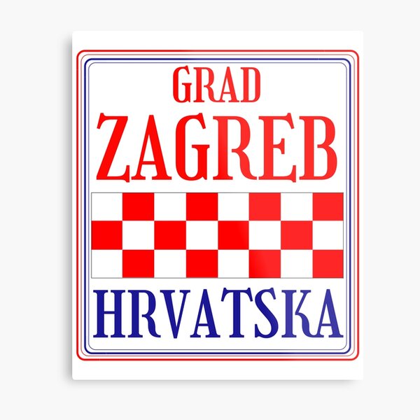 Croatian City of Zagreb Metal Print