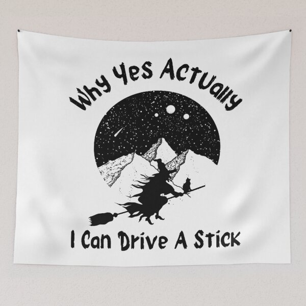 Item preview, Why Yes Actually I Can Drive A Stick Halloween design designed and sold by Simi2020.