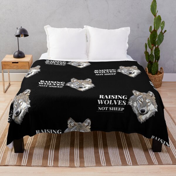 Item preview, Raise Wolves Not Sheep designed and sold by Brimwood.