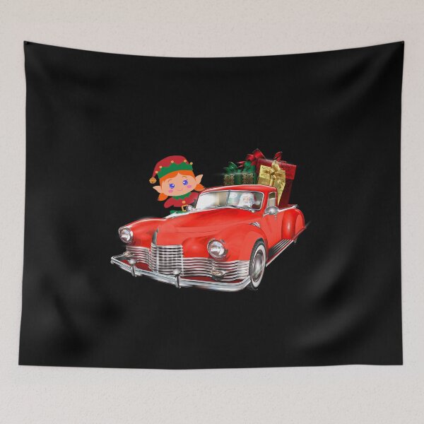 Item preview, Christmas Elf Riding Monster Truck designed and sold by DiensDesign.