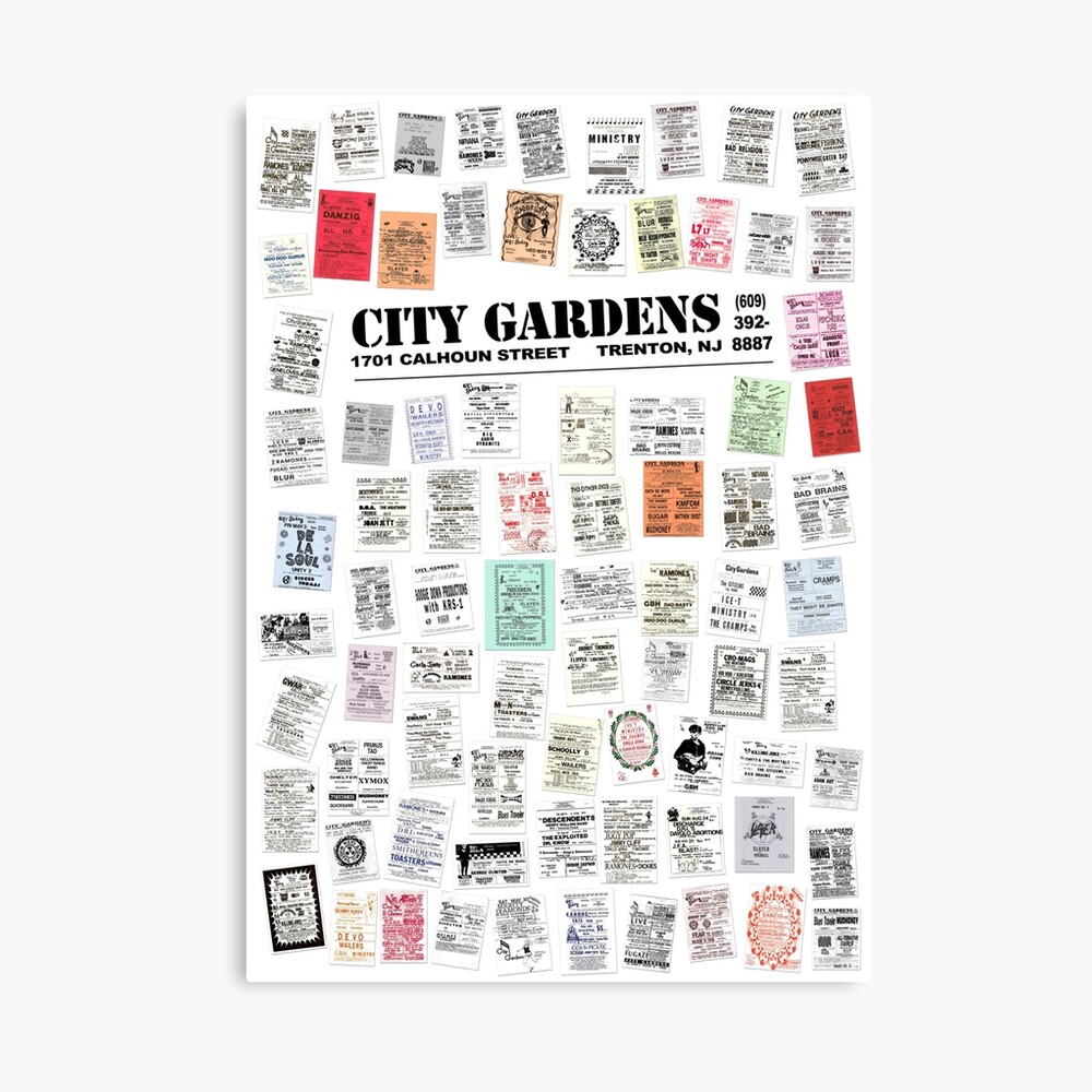 City Gardens Punk Card Print Version 1 0 Poster By Fitcharoo