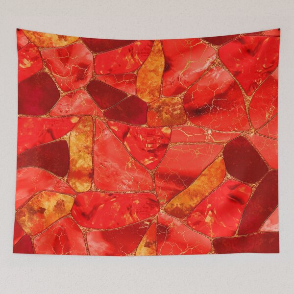 Item preview, Red Marble Cells designed and sold by k9printart.