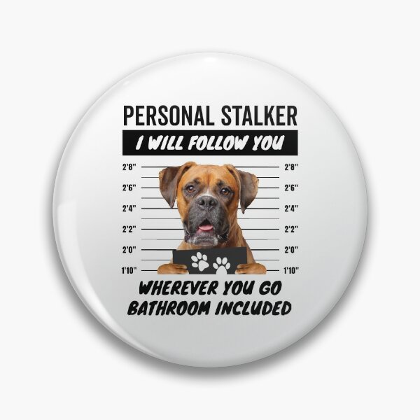 Artikelvorschau, Persönlicher Stalker-Hund – Boxer entworfen und verkauft von More Cute Dogs.