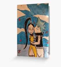 Tsubaki and blackstar Greeting Card