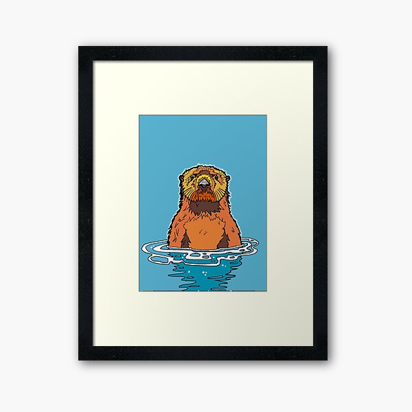 Sea Otter Framed Art Print