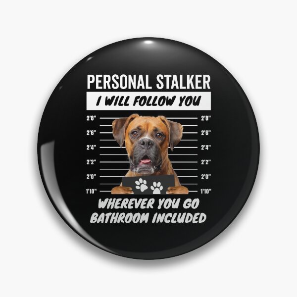 Artikelvorschau, Persönlicher Stalker-Hund – Boxer entworfen und verkauft von More Cute Dogs.