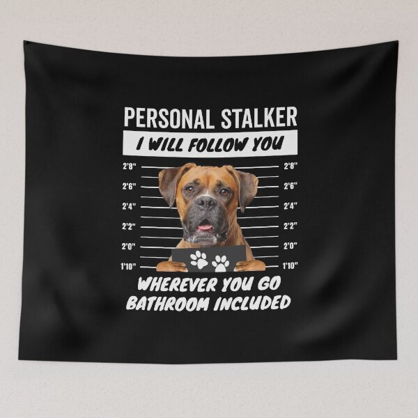 Artikelvorschau, Persönlicher Stalker-Hund – Boxer entworfen und verkauft von More Cute Dogs.