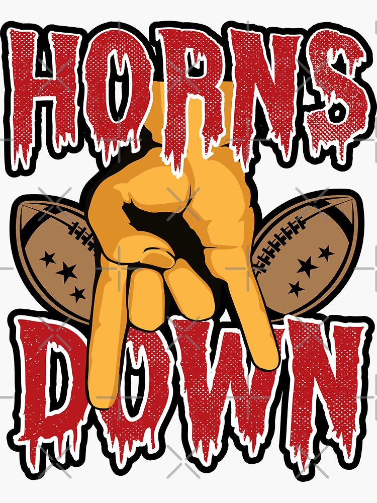"Horns Down Gesture" Sticker for Sale by edhie815 Redbubble