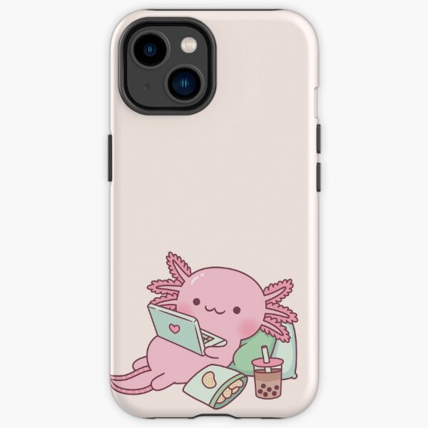 Cute Chilling Axolotl iPhone Tough Case