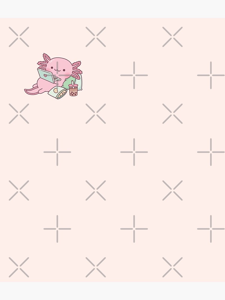 Cute Chilling Axolotl by rustydoodle