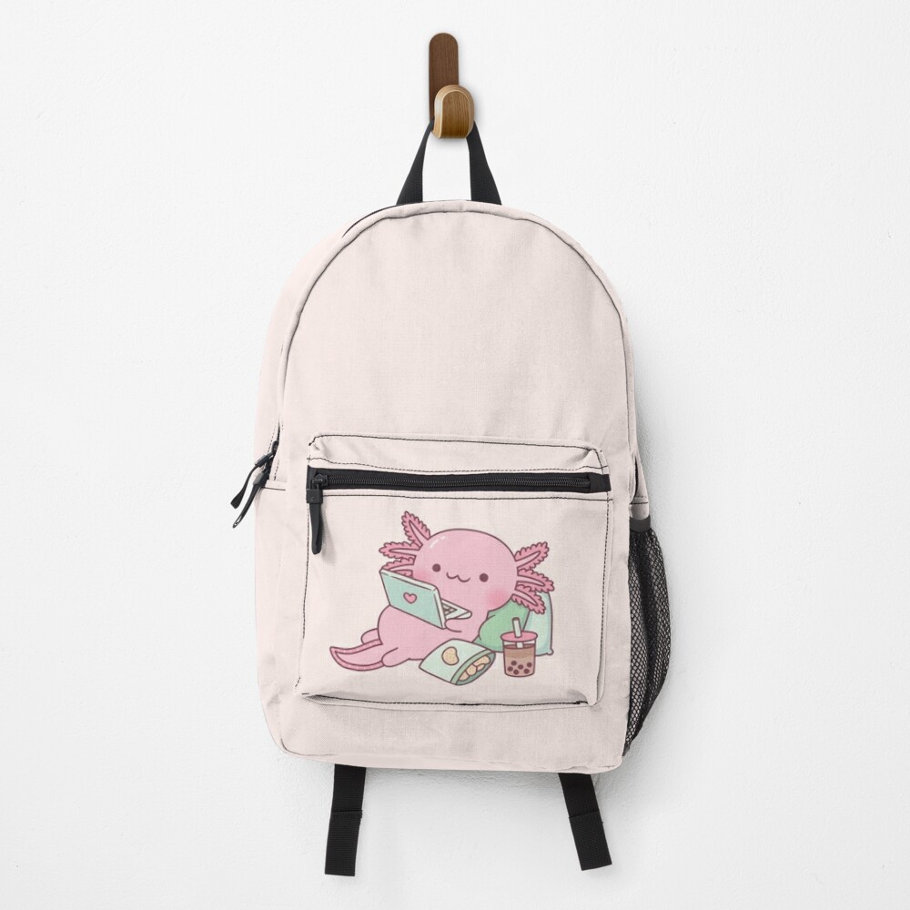 Cute Chilling Axolotl Backpack