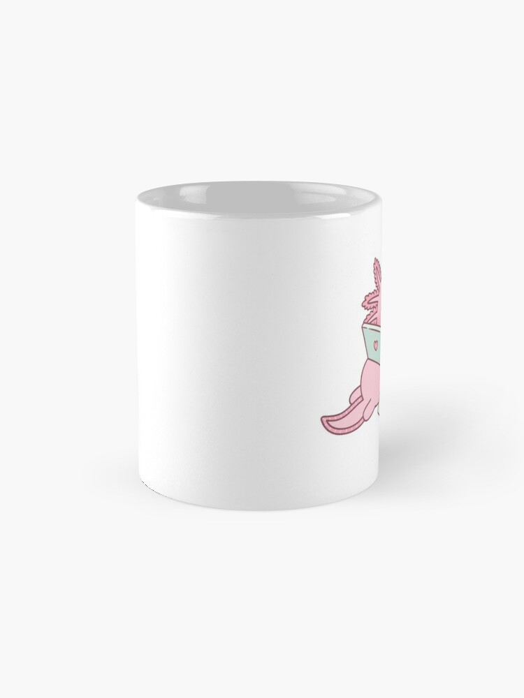 Cute Axolotl Mexican Walking Fish White Mug 