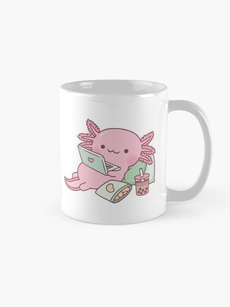 Cute Chilling Axolotl Coffee Mug for Sale by rustydoodle