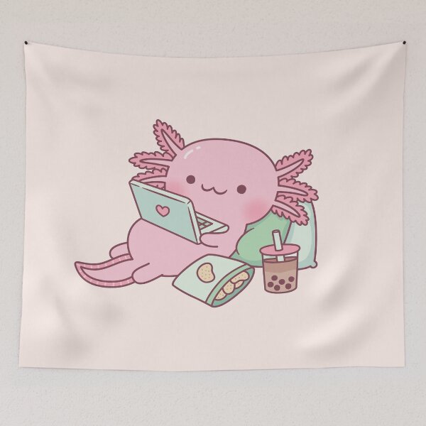 Item preview, Cute Chilling Axolotl designed and sold by rustydoodle.
