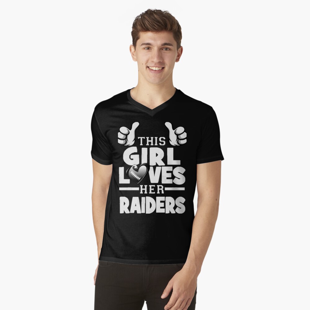 This Girl Loves Her Oakland Raiders T-Shirt - T-shirts Low Price