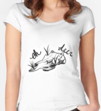 Oh Deer...(Shaded) Women's Fitted Scoop T-Shirt