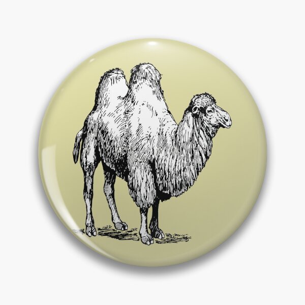 Item preview, Bactrian Camel Vintage Style Illustration designed and sold by taiche.