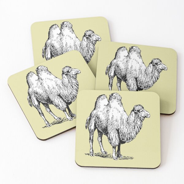 Item preview, Bactrian Camel Vintage Style Illustration designed and sold by taiche.