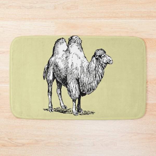 Item preview, Bactrian Camel Vintage Style Illustration designed and sold by taiche.