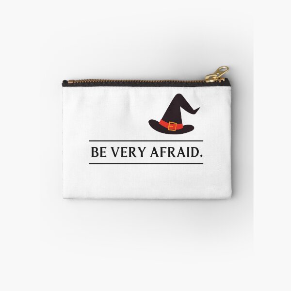 Item preview, Be Very Afraid Fun Halloween Design Letters with Witch Hat Graphics designed and sold by Evartdesign.