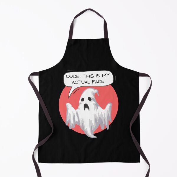 Item preview, Dude...This is my Actual Face Halloween Cartoon Ghost designed and sold by chloeinca.