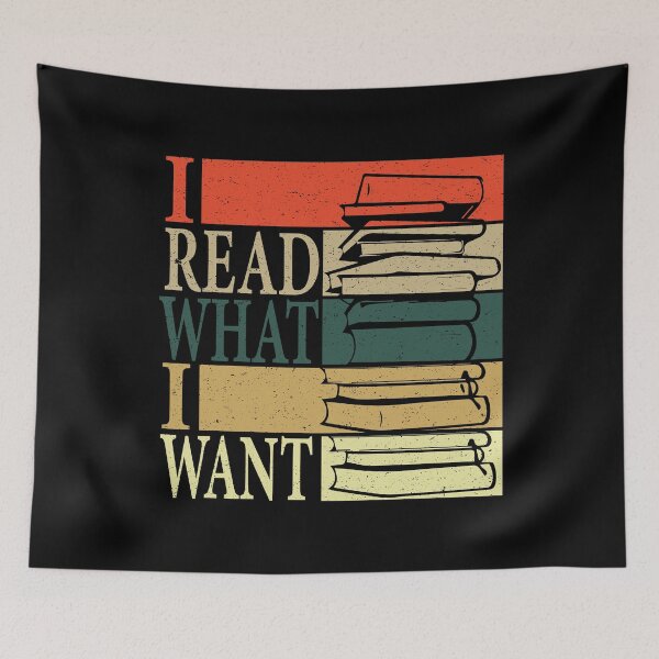 Item preview, Vintage I Read What I Want Funny Book Lovers designed and sold by YAHIA-14.