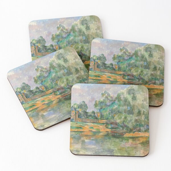 Item preview, Paul Cézanne - Riverbank, 1895 Painting designed and sold by Vivanne-art.